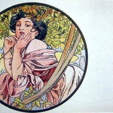 Схема вышивки «Альфонс Муха.Июль.»