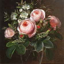 Схема вышивки «пионы»