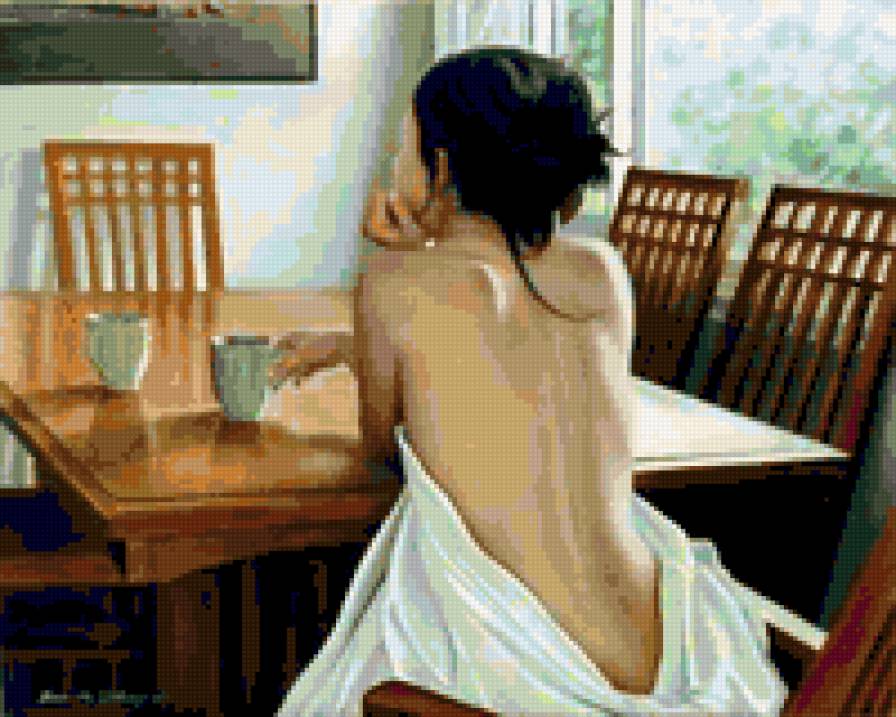 sexy coffe - girl, lady, coffe - предпросмотр