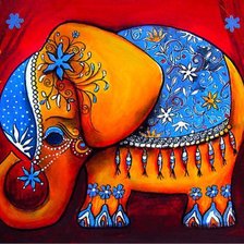 Схема вышивки «слон»