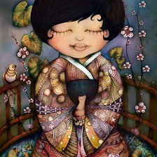 Схема вышивки «девочка»