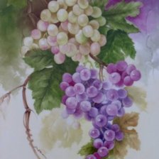 Схема вышивки «виноград»