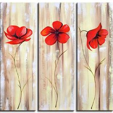 Схема вышивки «маки»