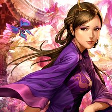 Схема вышивки «Девушка»