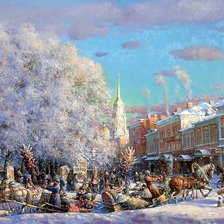 Схема вышивки «Масленица»