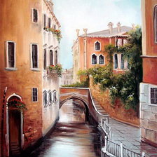 Схема вышивки «городской пейзаж. Венеция»