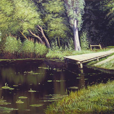 Схема вышивки «пейзаж»