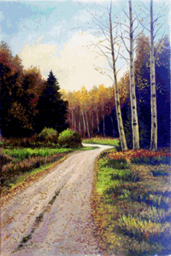 пейзаж - пейзаж, осень, лес, природа - предпросмотр