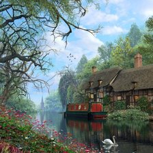 Схема вышивки «Пейзаж-3»