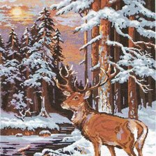 Схема вышивки «олень»