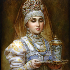 Схема вышивки «Русская красавица»