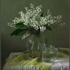 Схема вышивки «ландыши»