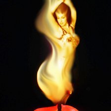 Схема вышивки «женщина-пламень»