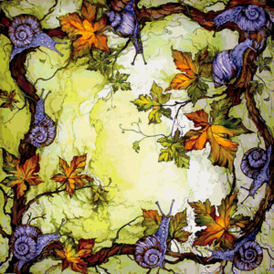 улитки - улитки, лоза - предпросмотр