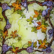 Схема вышивки «улитки»