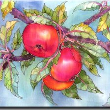 Схема вышивки «яблоки»