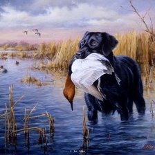 Схема вышивки «На охоте»