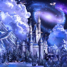 Схема вышивки «замок мечты»