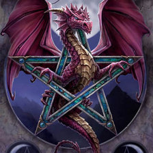 Схема вышивки «дракон»