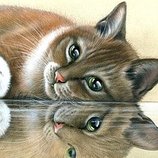 Схема вышивки «Отражение»