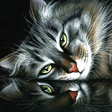 Схема вышивки «Отражение»