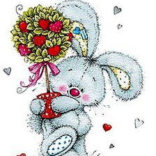 Схема вышивки «Зайка»