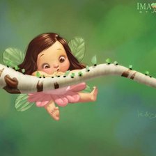 Схема вышивки «Малышка фея»