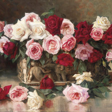 Схема вышивки «цветы»