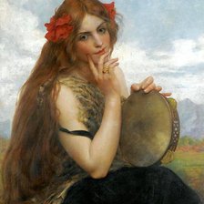 Схема вышивки «женский образ в живописи»