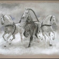 Схема вышивки «тройка»