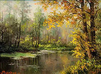 Схема вышивки «пейзаж»