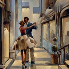 Схема вышивки «Гламур по Триш Биддл танец2»