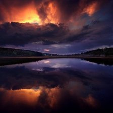 Схема вышивки «Закат»