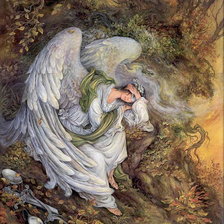 Схема вышивки «ангел»