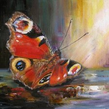 Схема вышивки «бабочка»