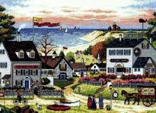 Схема вышивки «Домик»