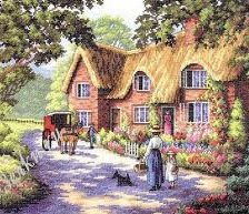 Схема вышивки «почтальон осенью»