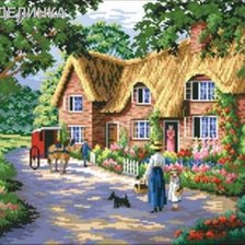 Схема вышивки «почтальон весной»