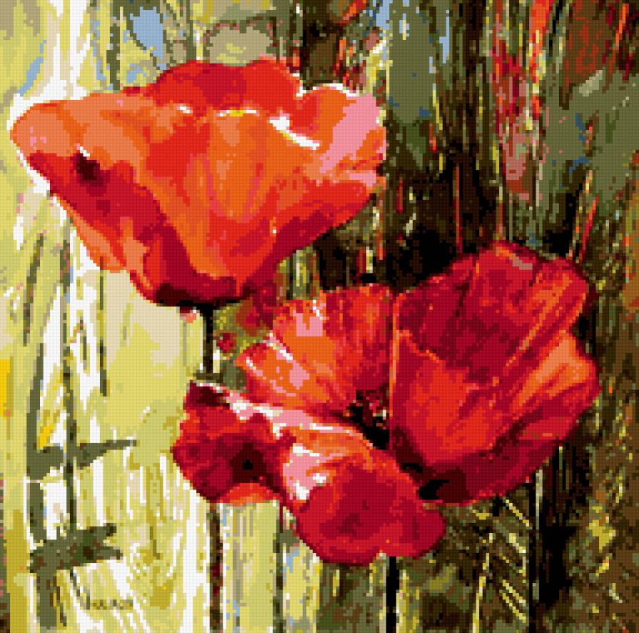 маки 3 - поле, маки - предпросмотр