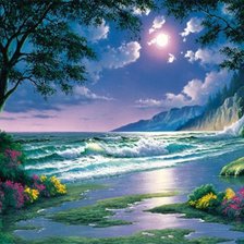 Схема вышивки «морской пейзаж»