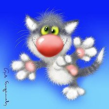 Схема вышивки «кот 4»