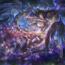 Схема вышивки «муза»