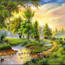 Схема вышивки «природа»