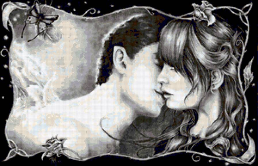 поцелуй - романтика, любовь, он и она, двое - предпросмотр