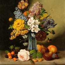 Схема вышивки «цветы»