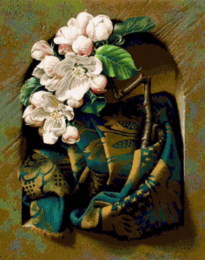 №286816 - натюрморт, цветы, картина - предпросмотр