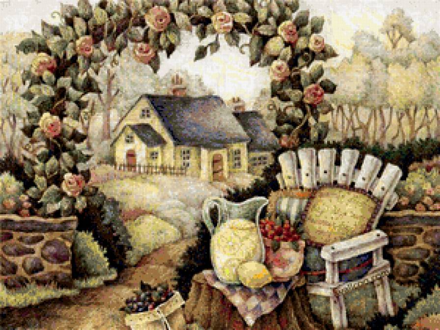 дворик - картинка - предпросмотр