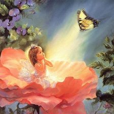 Схема вышивки «девочка на маке»