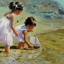 Схема вышивки «дети»