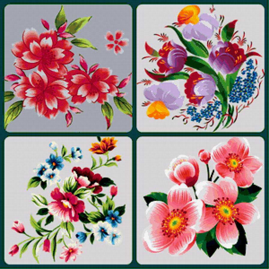 цветочное панно - предпросмотр